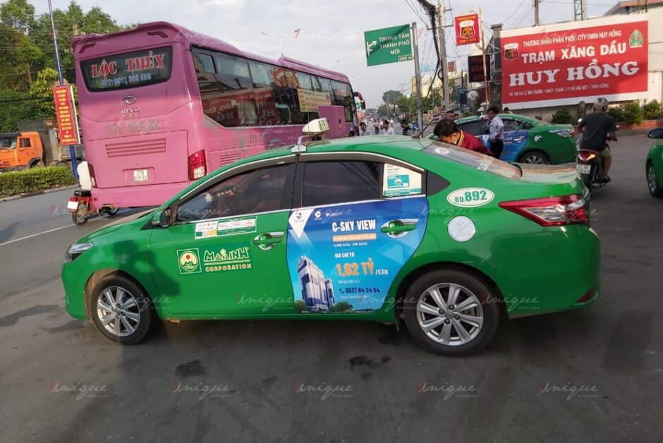 quảng cáo taxi ở đồng nai