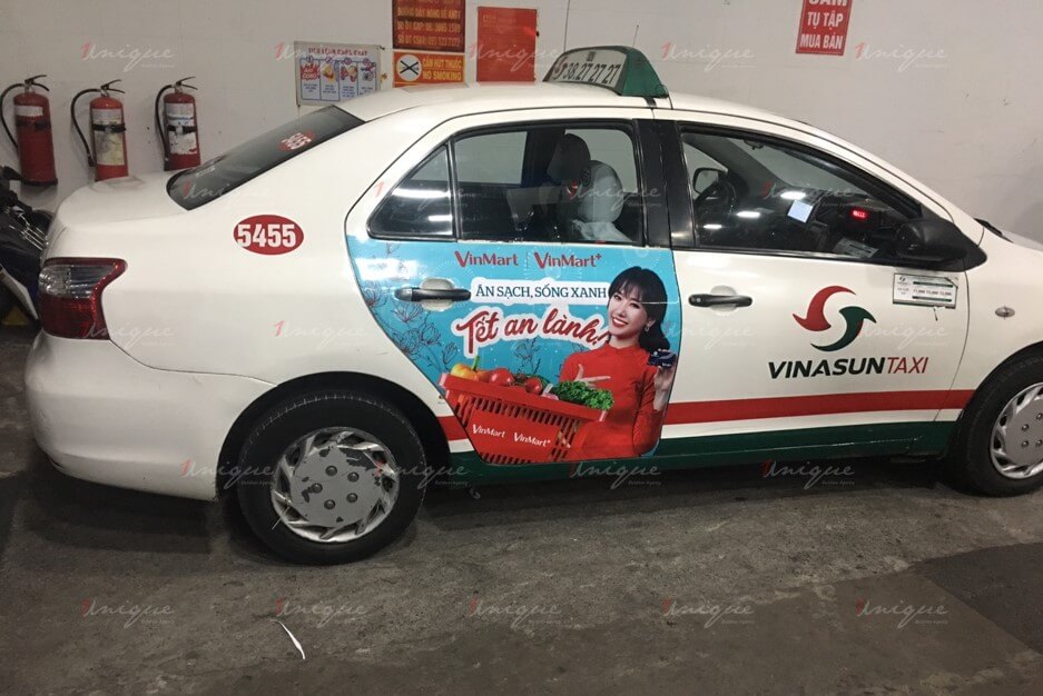 quảng cáo taxi vinasun