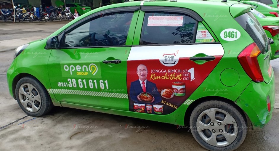 quảng cáo trên taxi tại tây ninh