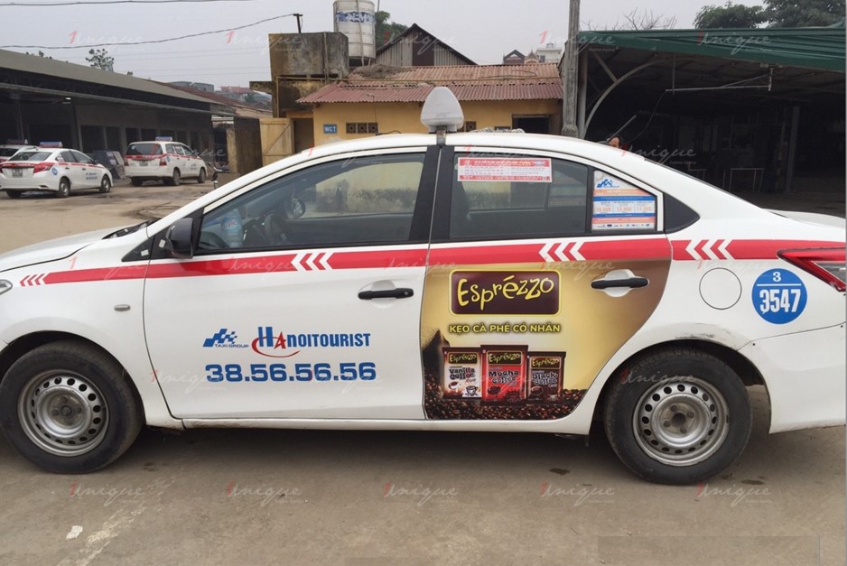 quảng cáo taxi cho kag