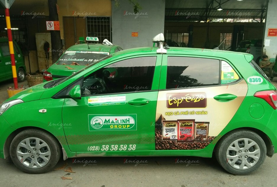 quảng cáo taxi cho kag