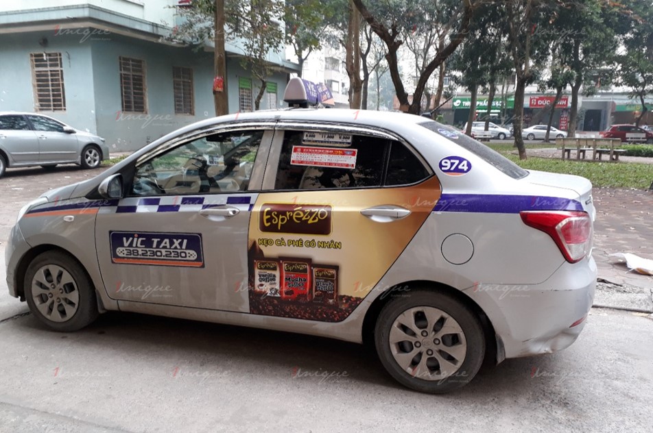 quảng cáo taxi cho kag