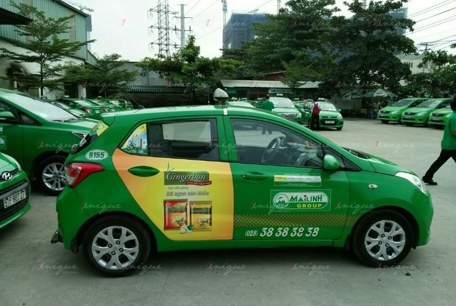 quảng cáo taxi cho kag