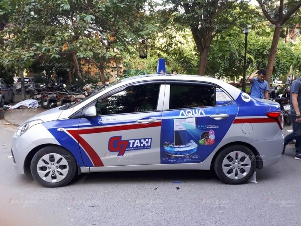 Quảng cáo trên taxi G7