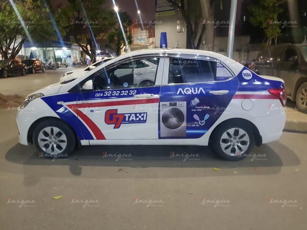 Quảng cáo trên taxi G7