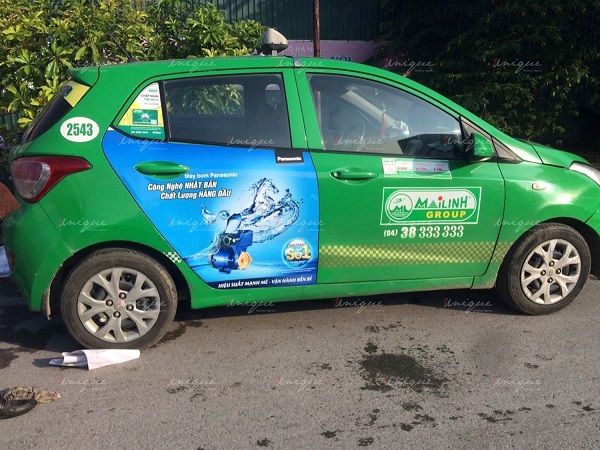 Quảng cáo trên taxi của Panasonic