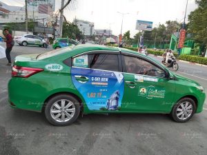 Chiến dịch quảng cáo trên taxi của bất động sản C-Skyview Bình Dương