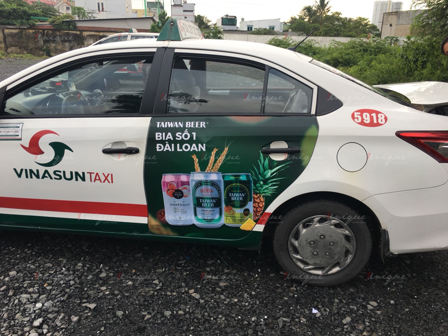 Chiến dịch quảng cáo trên taxi của Taiwan Beer